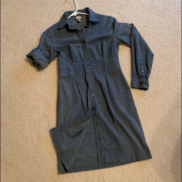 Merona Chambray Denim Shirt Dress - Picture 1 of 8